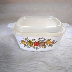 CORNINGWARE Spice Of Life 2 3/4 Cup Petite Casserole W/ Refrigerator Lid P-43-B